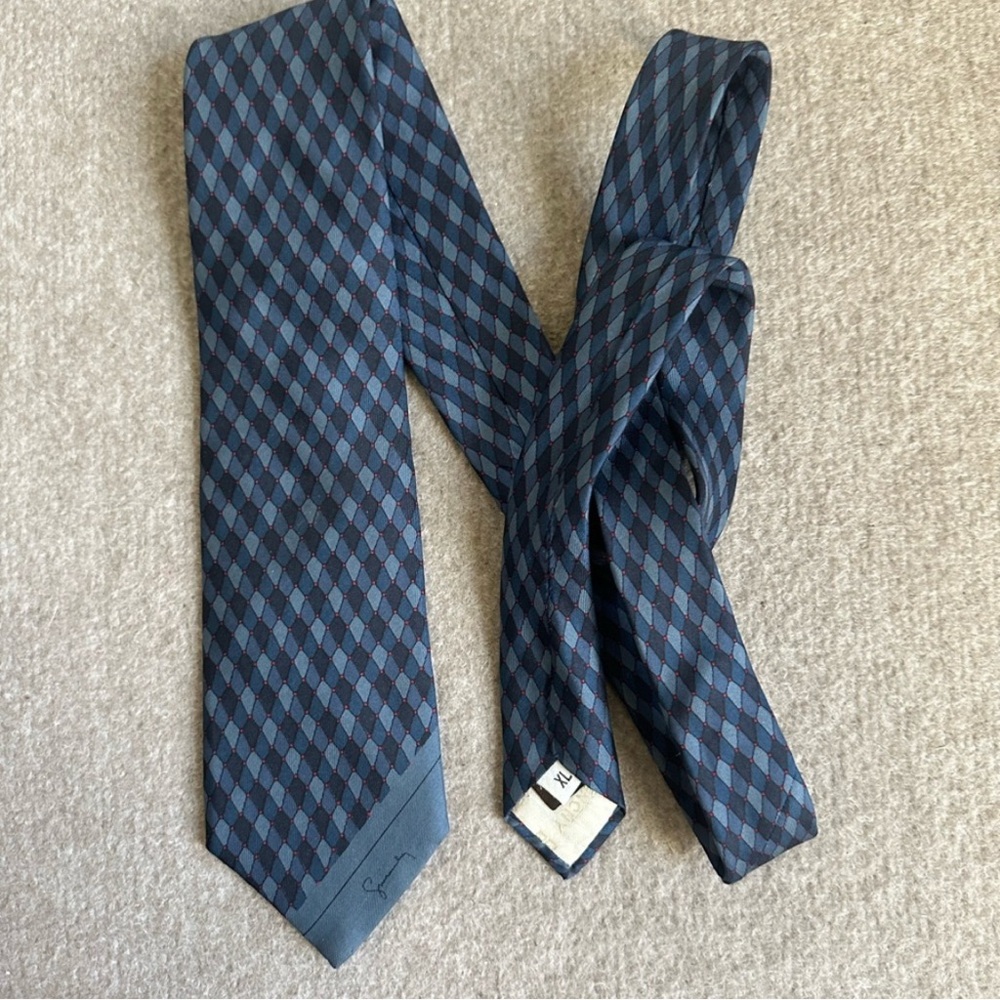 GIVENCHY Vintage Silk Neck Tie Italy~XL - Picture 2 of 4